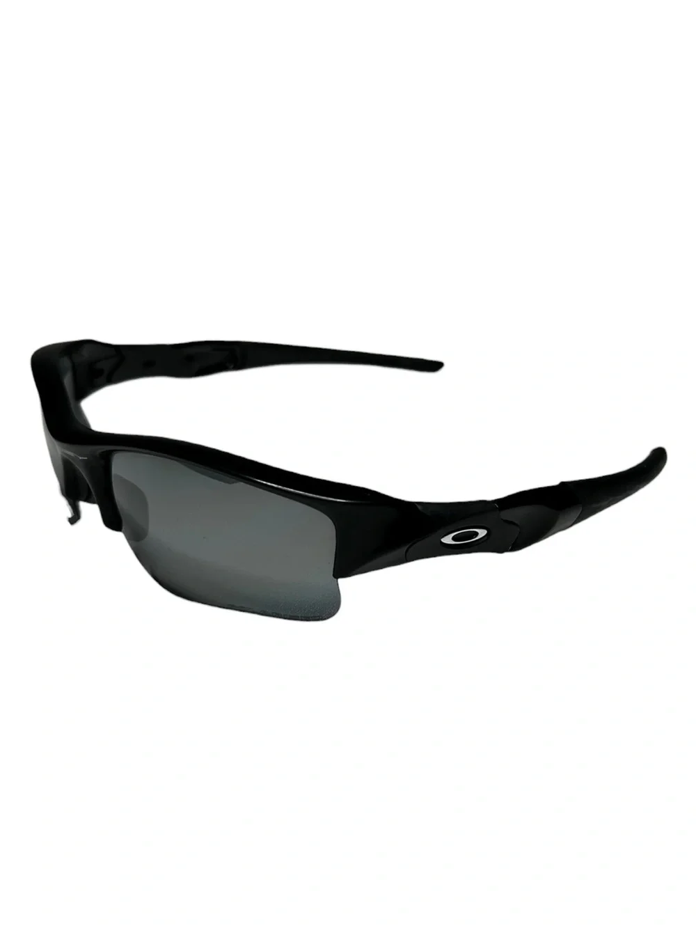 Oakley Flak Jacket XLJ 1.0 Sunglasses Black 12-903 63-14 Vintage Sport Wrap - Picture 3 of 12